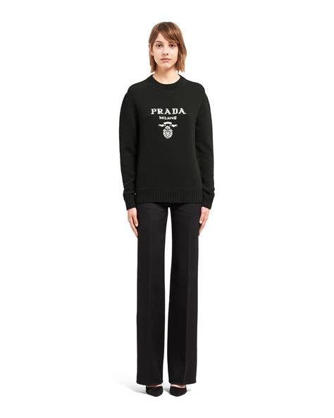 prada sweater sale|Prada crew neck sweater.